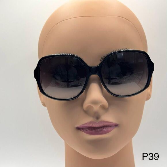 NEW Ladies Y2K Polo Ralph Lauren Large Sunglasses RA5139 Black & Silver 56/16 main image 11